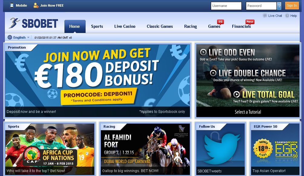 Gambling SboBet